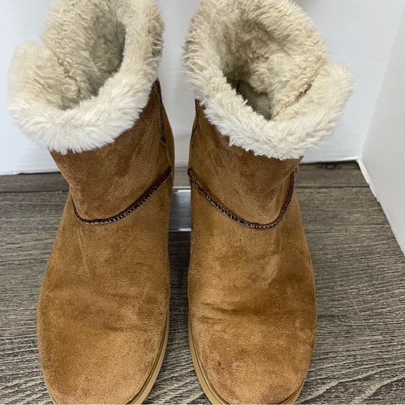 Sketchers Keepsakes Tribute Fur Fringe Comfort Women's ankle Boots Sz.8.5. Used. - Picture 3 of 11